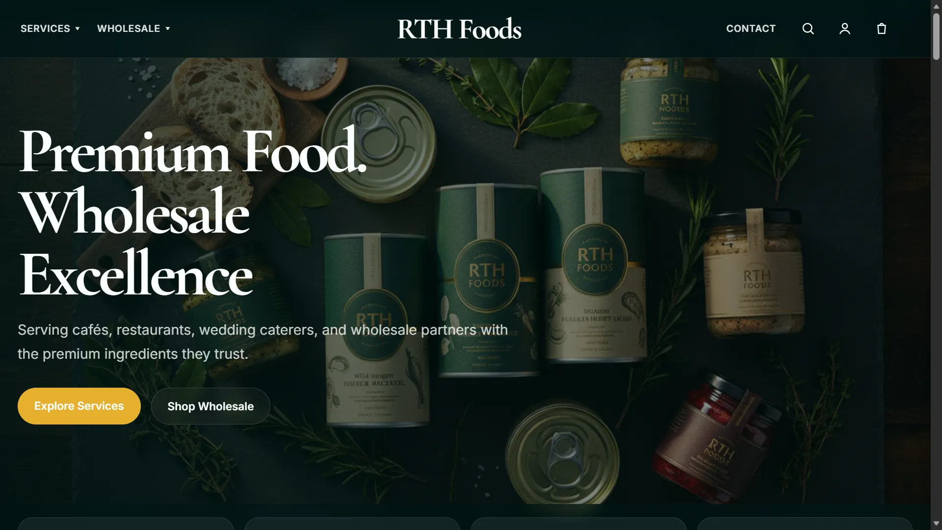 RTH Foods website