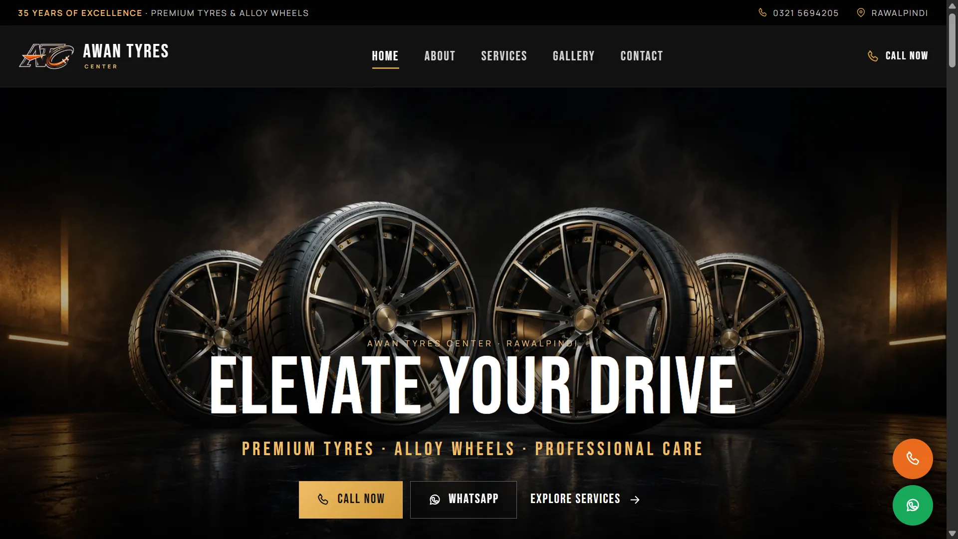 Awan Tyres Center — project preview